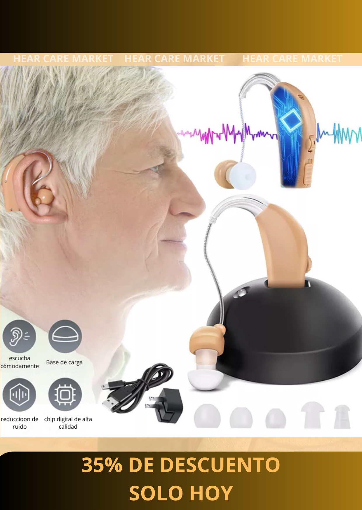HearCare Amplifier|Recupera cada palabra, cada risa y cada conversación